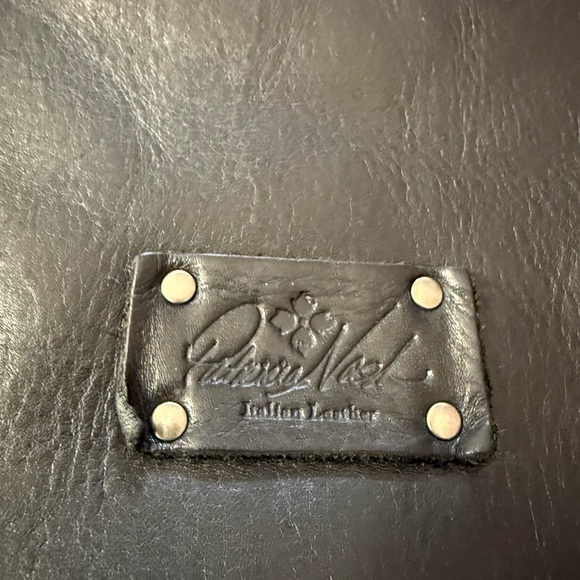 Patricia Nash Studded Black Leather Tote - Picture 3 of 6